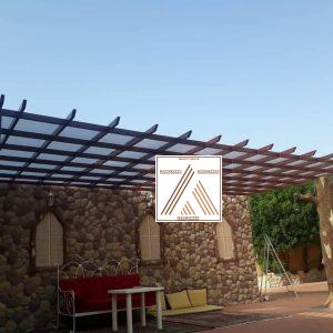 تصاميم مظلات حدائق خشبية